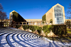 Århus Universitet i vinterdragt.