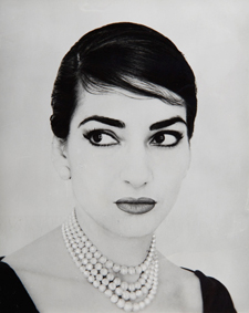 Ritratto fotografico di Maria Callas by Jerry Tiffany